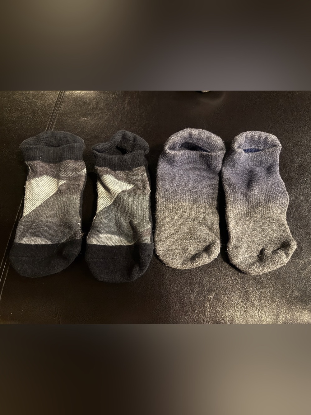 Women’s pointe studio grip socks - Gray & Black (2-Pack)